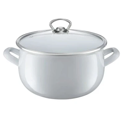 DAJ-GARNEK EMALIOWANY Z/P BARYŁKA GARDEN 20CM 35153 SZARY