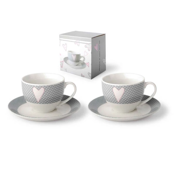 MON-KPL. 1-FILIŻANKA ZE SPODKAMI *AMELIE* 8219