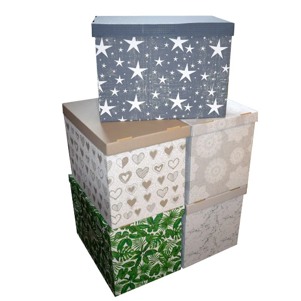 MS-PUDEŁKO TEKTUROWE OZDOBNE 47X31X32CM *4002*