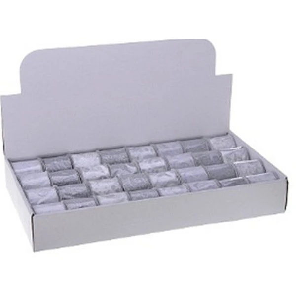 NL-WSTĄŻKA 6CM*2,7M 912176 SREBRNA