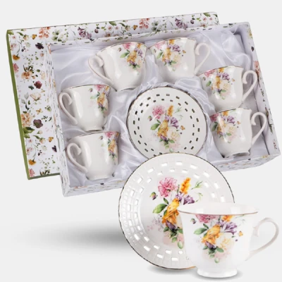 VER-KPL. FILIŻANEK+SPODEK 6+6  *ARIA*