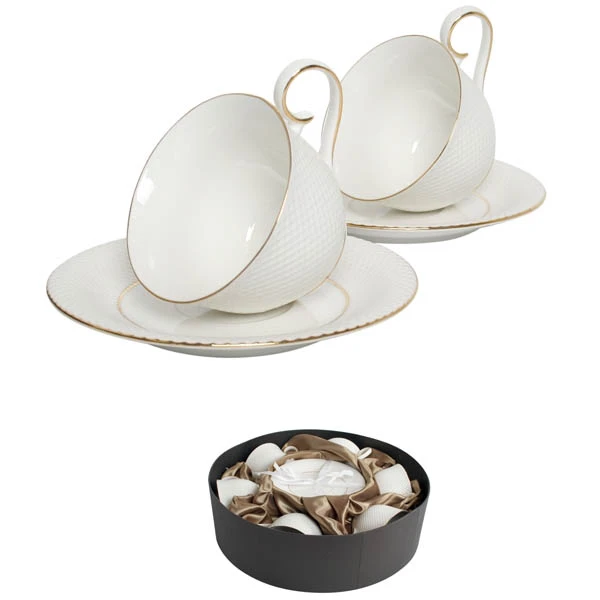 VER-KPL. FILIŻANEK+SPODEK 6+6  *PUCCINI*