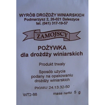 ZAMOJSCY-POŻYWKA DO DROŻDŻY A'10