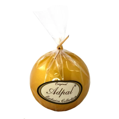 ADPAL-ŚWIECA KULA K-2 FI56 METALIK PÓŁMAT-ZŁOTA