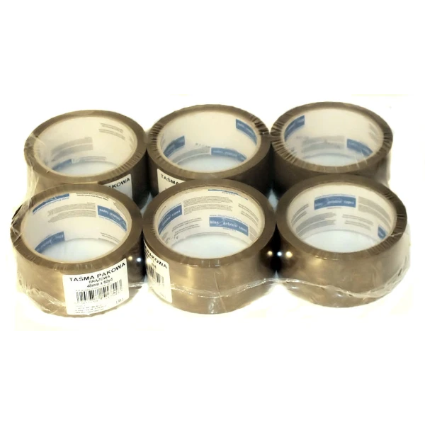 XT-TAŚMA PAKOWA BRĄZOWA 48MM/60YD(op.6szt)