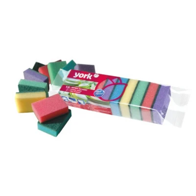 GĄBKI ZMYWAKI KUCHENNE ZMYWAK KOMPLET 10 szt. KOMPLET KLASYCZNY PROFILOWANY