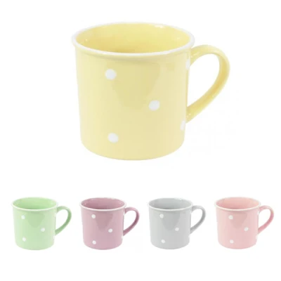 CH-KUBEK PORCELANOWY *KROPKI MIX* 300ML 5645