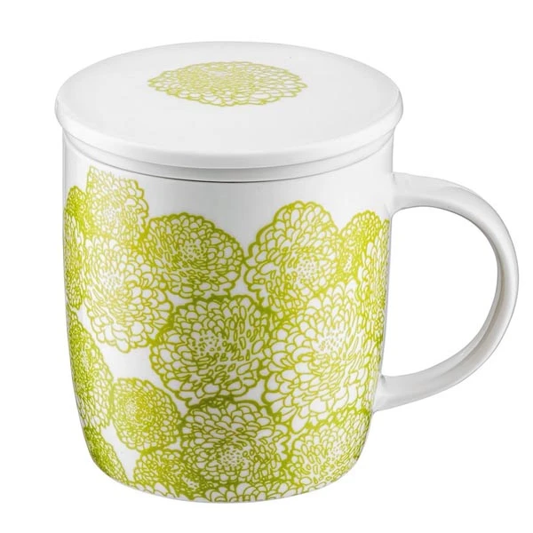 DAJ-KUBEK Z ZAPARZACZEM 390ML KWIAT 39933