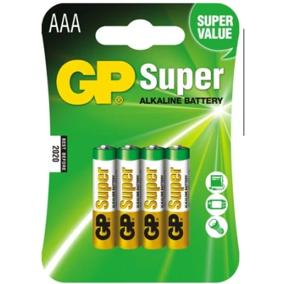GP-KPL 4 BATERII SUPER ALKALINE LR03  AAA 1,5V 24A-UE4