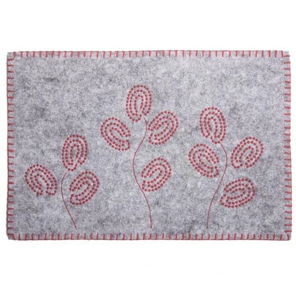 DAJ-MATA FILCOWA 45*30CM *SZARA PRETTY* 89057