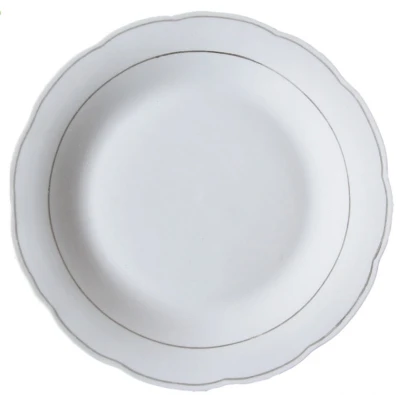MONDEX-TALERZ 23CM PŁYTKI PASEK SREBRNY JSD-SB004-DP9