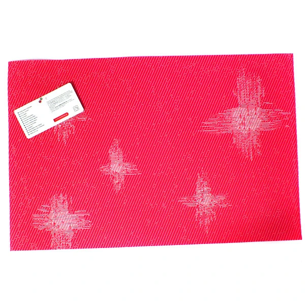 DAJ-MATA STOŁOWA 1SZT. PVC/PS GWIAZDY RED 37025