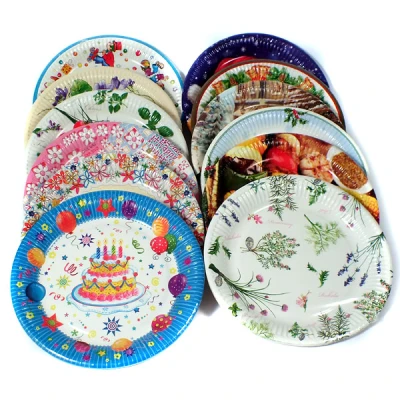 PM-TALERZ PAPIEROWY FI 227MM A'8 *ZDOBIONY*