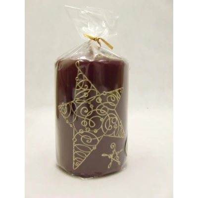 ADPAL-ŚWIECA KLUBOWA KL-3 *AŻUROWA GWIAZDA* BORDOWA