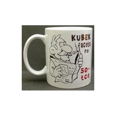 KUBEK PORCELANOWY *50-LATKA*