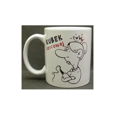 KUBEK PORCELANOWY *SZEFOWA*