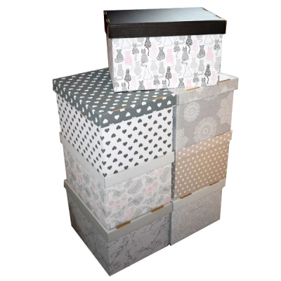 MS-PUDEŁKO TEKTUROWE OZDOBNE 45X30X21CM *3297*