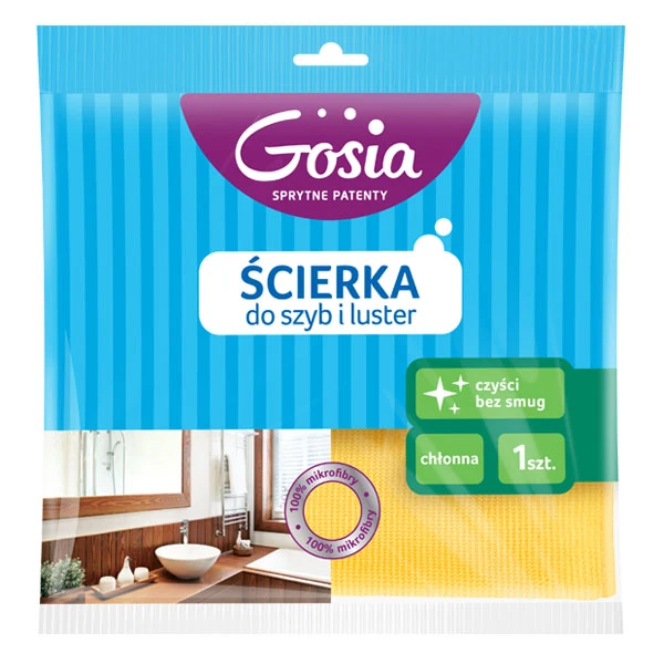 PL-ŚCIERKA MIKROFIBRA DO SZYB I LUSTER 4364