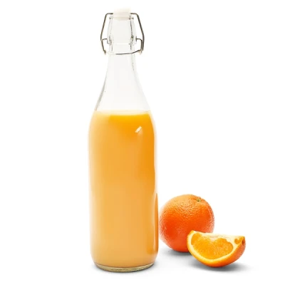 TAD-BUTELKA SZKLANA OKRĄGŁA Z KLIPSEM 1L