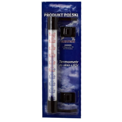 TERMOMETR ZAOKIENNY MAŁY PRZYKLEJANY BRĄZOWY *ZRP*/35/