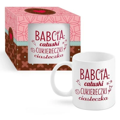 BG-KUBEK  300ML *BABCIA CAŁUSKI, CUKIERECZKI, CIASTECZKA*