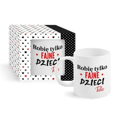 BG-KUBEK BOSS 300ML *ROBIĘ TYLKO FAJNE DZIECI, TATA*