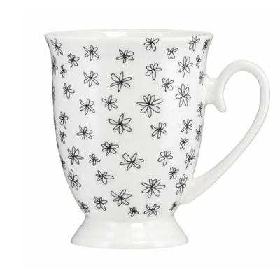 DAJ-KUBEK DIANA 300ML KWIATKI CZARNE 39927