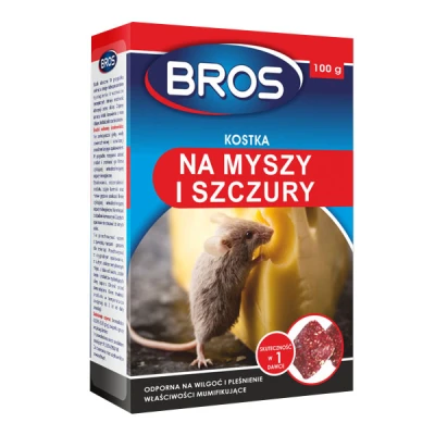 BROS-KOSTKA NA MYSZY I SZCZURY 100G./12/