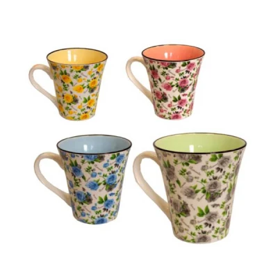 CH-KUBEK PORCELANOWY *RÓŻYCZKI* 335ML 8299