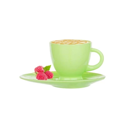 GLA-FILIŻANKA+SPODEK JASNO ZIELONA *ELIPSA* 80