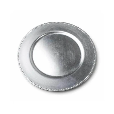 MON-TALERZ DEKORACYJNY 33CM SREBRNY 5807