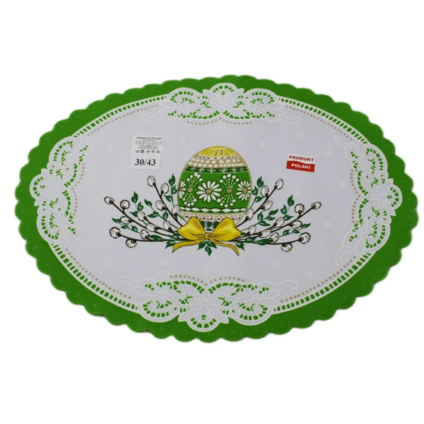 ROD-SERWETKA OWAL 30X43 *WIELKANOC* /5/ ZIELONE