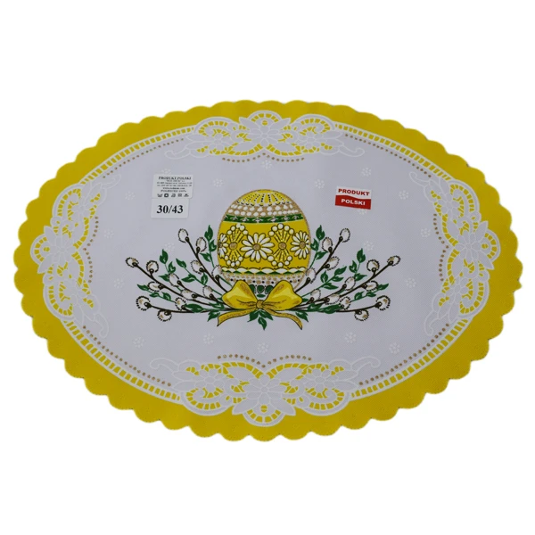 ROD-SERWETKA OWAL 30X43 *WIELKANOC* /5/ ŻÓŁTE