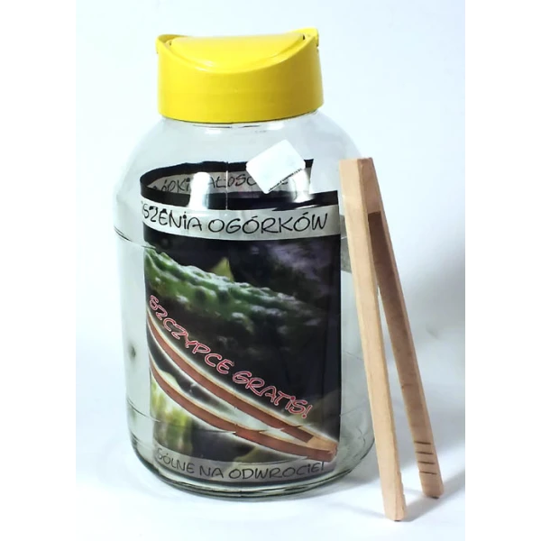 SŁÓJ 4L+WIECZKO PL+SZCZYPCE  *3006*/PAK.2SZT/