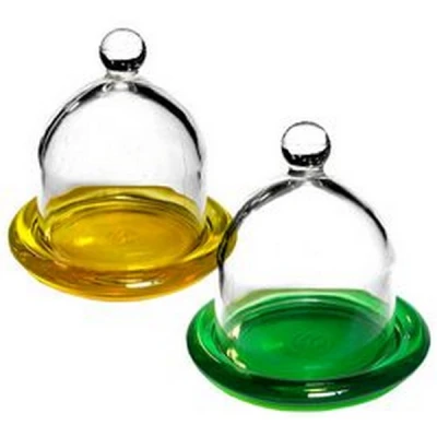 GLASMARK-POJEMNIK NA CYTRYNĘ *KOLOROWE DNO*