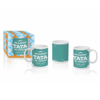 BG-KUBEK BOSS 300ML *NAJLEPSZY TATA NA ŚWIECIE-WĄS/CZAPKI Z GŁÓW*