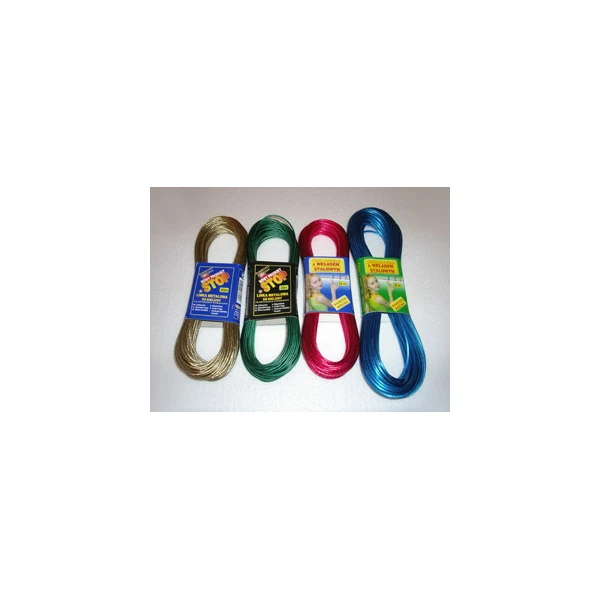 LINKA NA PRANIE UBRANIA WYTRZYMAŁA SZNUREK Z WKŁADEM STALOWYM 20MB