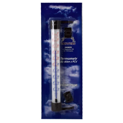 TERMOMETR ZAOKIENNY ŚREDNI  PRZYKLEJANY BRĄZOWY *ZSP*/35/