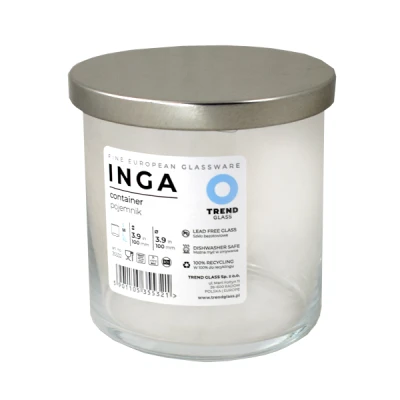 INGA POJEMNIK Z POKRYWĄ 10CM 35532