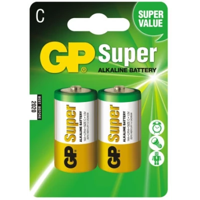 GP-KPL.2 BATERII SUPER ALKALINE LR14 C 1,5V 14A-2UE2