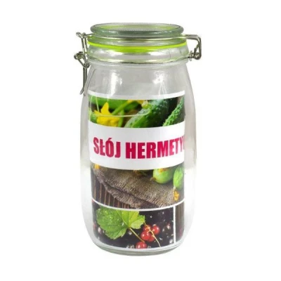 FENIKS-SŁÓJ SZKLANY Z KLIPSEM 12X21CM 1.5L