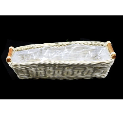 JD-KOSZYK RATTAN PROSTOKĄTNY 28X11CM 12-0019 WH