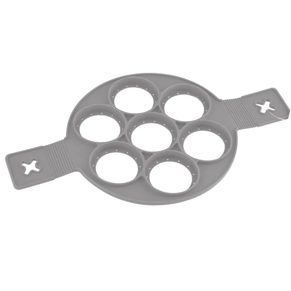 TAD-FORMA SILIKONOWANA NA*7* PLACUSZKÓW/JAJEK *SZARA* 40X23X1,5CM