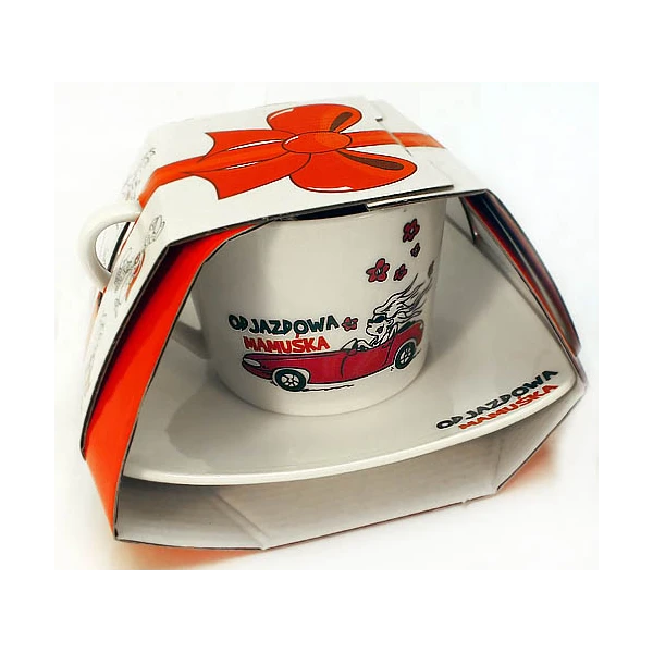 BG-FILIŻANKA Z SPODKIEM *ODJAZDOWA MAMA*