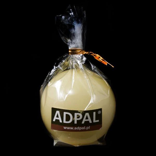 ADPAL-ŚWIECA KULA K-2 FI56 LAKIER ECRU/ŻÓŁTA