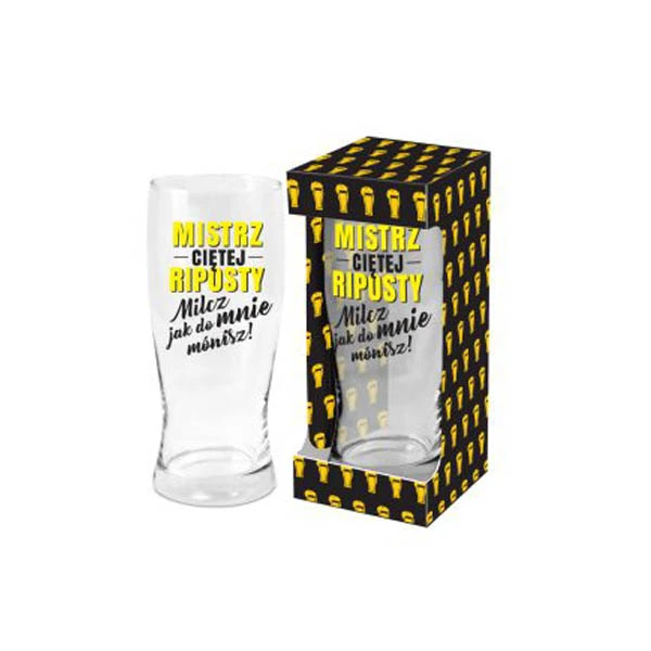 BG-SZKLANKA DO PIWA 500ML *MISTRZ CIĘTEJ RIPOSTY*