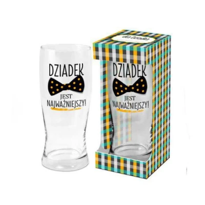 CF-SZKLANKA DO PIWA 500ML *DZIADEK JEST NAJWAŻNIEJSZY*