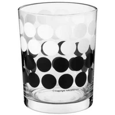 KR-3 SZKLANKI NISKIE 8403-0250 BLACK&WHITE