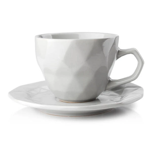 MON- FILIŻANKA ZE SPODKIEM  250ML ADEL SZARA 2289