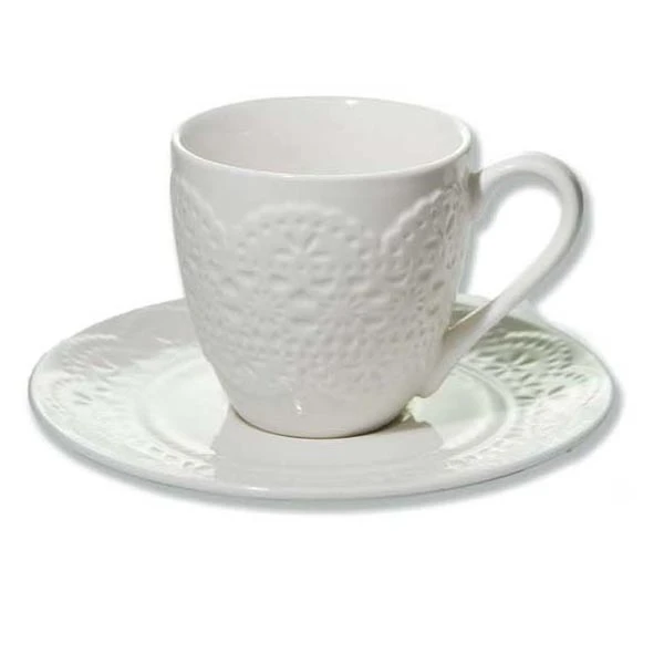 MON- FILIŻANKA+SPODEK 100ML *KORONKA* LH3923-100